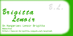 brigitta lenoir business card